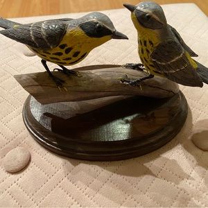 Hand made - Bird carving - magnolia warblers - handcrafted